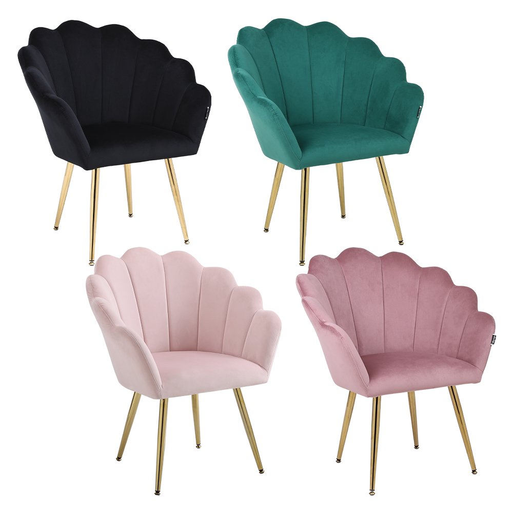 velvet petal chair